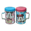 Mickey and Minnie Mouse Polka Dots Tin Salt & Pepper Shakers